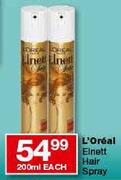 L'Oreal Elnett Hair Spray-200ml Each