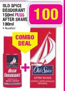 Old Spice Deodorant-150ml+After Shave Assorted-100ml