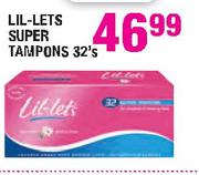 Lil-Lets Super Tampons-32's