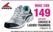 Power Choice B Ladies Trainers-Per Pair