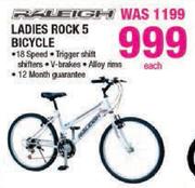 Raleigh Ladies Rock 5 Bicycle-Each