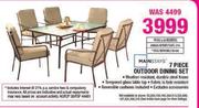 Mainstays 7 Piece Outdoor Dining Set-Per Set