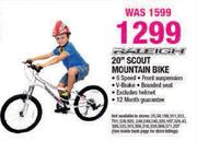 Raleigh 20" Scout Mountain Bike-Each