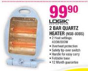 Logik 2 Bar Quartz Heater(NSB-80BS)