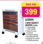 Logik 4 Bar Quartz Heater(CQ09)