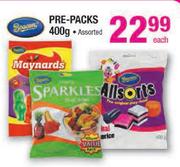 Pre-Packs-400g Each