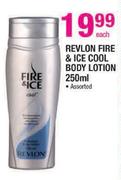 Revlon Fire & Ice Cool Body Lotion-250ml Each