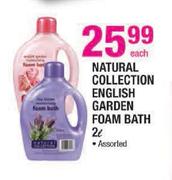 Natural Collection English Garden Foam Bath-2Ltr Each