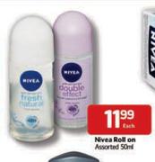 Nivea Roll On Assorted-50ml Each