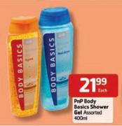 PnP Body Basics Shower Gel Assorted-400ml Each