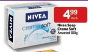 Nivea Soap Creme Soft Assorted-100g Each