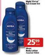 Nivea Body Lotion Assorted-400ml Each