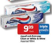 Aquafresh Extreme Clean Or White & Shine 100Ml-Each
