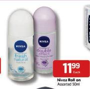 Nivea Roll On Assorted - 50ml Each