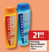 PnP Body Basics Shower Gel Assorted - 400ml Each