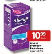 Always Everyday Pantyliners Assorted - 20's Each