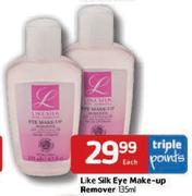 Like Silk Eye Make-Up Remover - 135ml Each