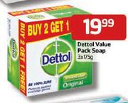 Dettol Value Pack Soap - 3x175g