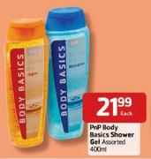 Pnp Body-Basics Shower Gel Assorted-400ml Each