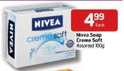 Nivea Soap-Creme Soft Assorted-100g Each