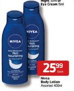 Nivea Body-Lotion Assorted-400ml Each