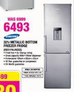 Samsung Metallic Bottom Freezer Fridge-321Ltr(RB31FWJNDSS)