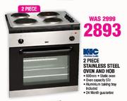 KIC 2 Piece Stainless Steel Oven and Hob