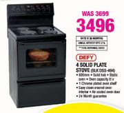 Defy 4 Solid Plate Stove(BLK DSS-494)