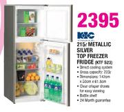 KIC 215ltr Metallic Silver Top Freezer Fridge(KTF 523)