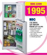 KIC 170ltr White Top Freezer Fridge(KTF 518 WH)