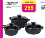 6 Piece Cast Iron Casserole Set