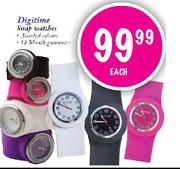 Digitime Snap Watches-Each