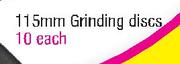 Ryobi 115mm Grinding Discs-Each