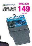 Stingray 4 Piece Heavy Duty Mat Set-Per Set