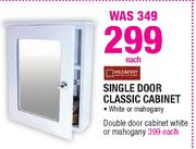  Single Door Classic Cabinet-Each
