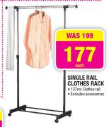 Single Rail Clothes Rack-Each