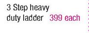 Stramm 3 Step Heavy Duty Ladder-Each