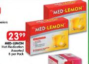 Med-Lemon Hot Medication Assorted-5's Per Pack