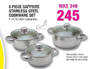 6 Piece Sapphire Stainless Steel Cookware Set