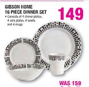 Gibson Home 16 Piece Dinner Set