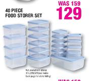 40 Piece Food Storer Set