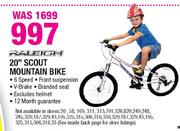 Raleigh 20" Scout Mountain Bike