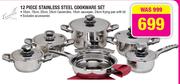 Tissolli 12 Piece Stainless Steel Cookware Set