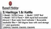 Russell Hobbs Heritage 1.8L Kettle