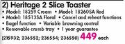 Russell Hobbs Heritage 2 Slice Toaster-Each