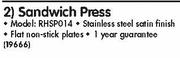 Russell Hobbs Sandwich Press (RHSP014)-Each