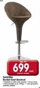 Sangria Bucket Seat Barstool-Each