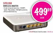 Sitecom Wireless Router Each