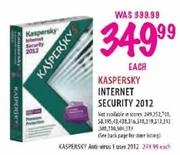 Kaspersky Anti-Virus 1 User 2012 Each