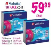 Verbatim 50Pack CD-R Each